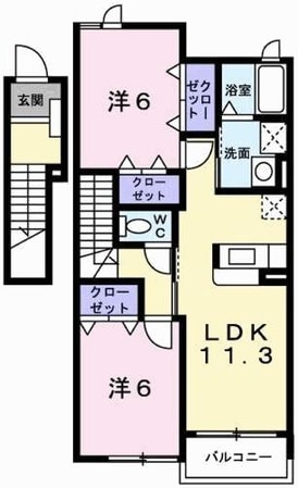 エクセルシアＢの物件間取画像